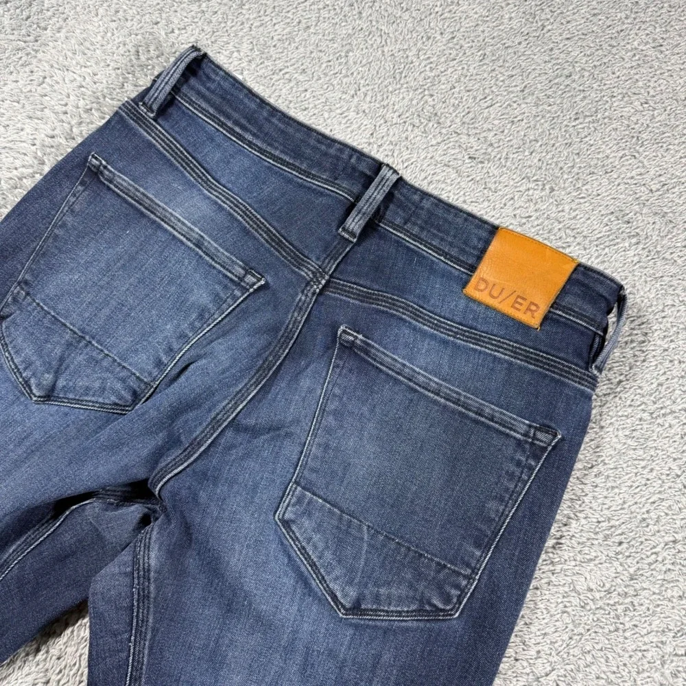 DU/ER L2X Slim Fit Jeans Mens 30x30 (30x29) Dark Wash Blue Performance Denim - Picture 4 of 8